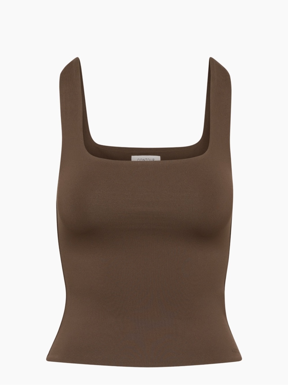 EUC (Brown) Aritzia contour squareneck hip tank in coffee bean